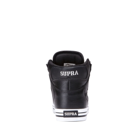 Supra Mens VAIDER Black/White High Top Shoes | CA-30720